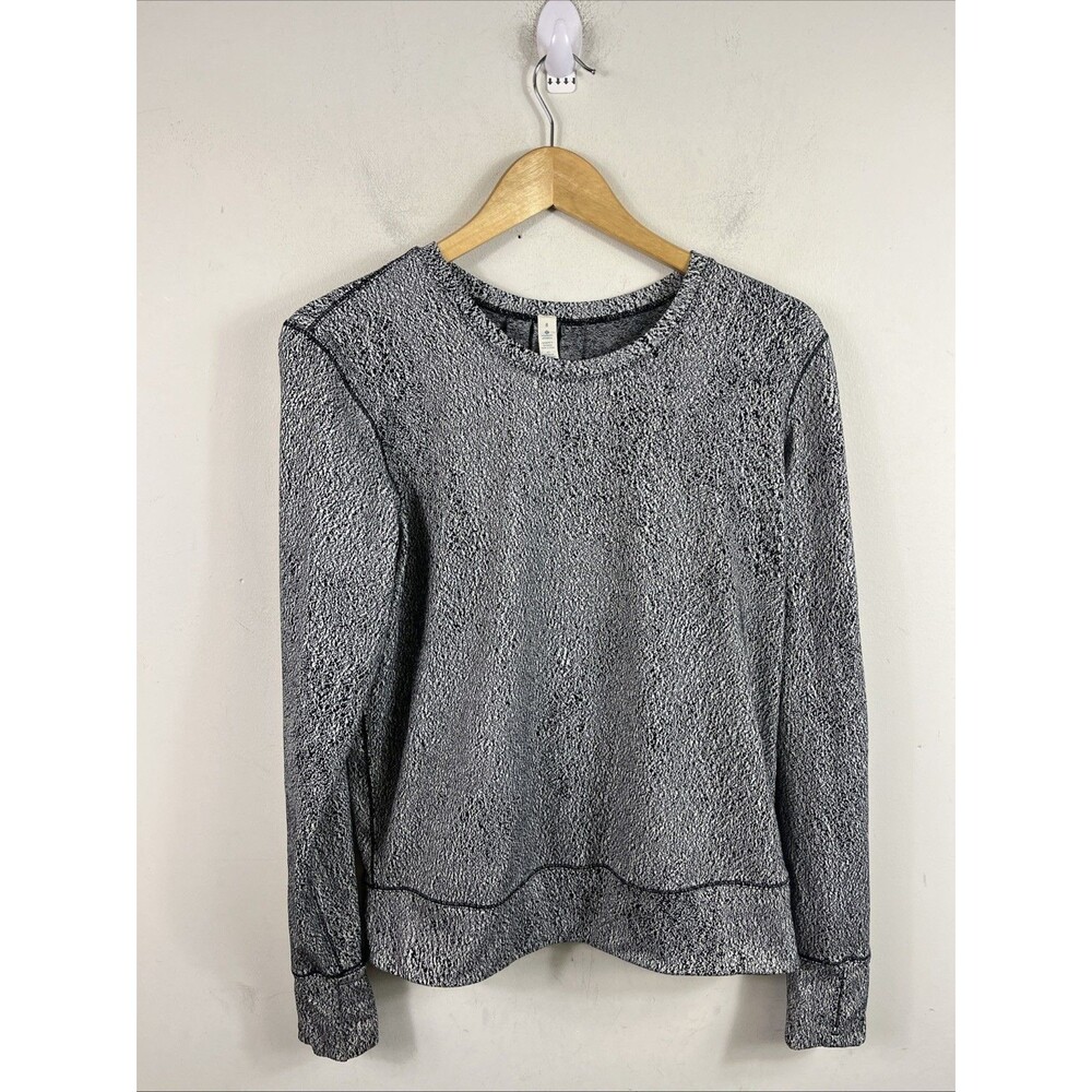 Lululemon Rush Hour Long Sleeve Women 8 Frozen Fizz Active Performance Workout